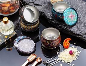 img 1 attached to 🕯️ Ahyiyou DIY Candle Tins 4 OZ 16 Piece: Round Containers with Lids & Cotton Wicks for Candle Making, Arts & Crafts, Storage & More