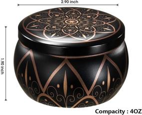 img 2 attached to 🕯️ Ahyiyou DIY Candle Tins 4 OZ 16 Piece: Round Containers with Lids & Cotton Wicks for Candle Making, Arts & Crafts, Storage & More