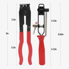 img 3 attached to 🔧 JIANEEXSQ CV Joint Boot Clamp Pliers Set for Car Banding Tools Kit, Automotive Hose Axle Plier - 2PCS