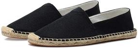 img 3 attached to 👞 Comfortable Unisex Canvas Espadrille Loafers for Men - Slip-On Style