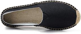 img 2 attached to 👞 Comfortable Unisex Canvas Espadrille Loafers for Men - Slip-On Style