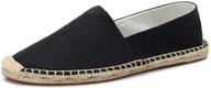 👞 comfortable unisex canvas espadrille loafers for men - slip-on style logo