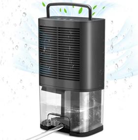 img 4 attached to 🌫️ Donatello 2000ml Dehumidifier with Drain Hose - Ideal for Basements up to 350 Sq.Ft - Portable Home Bedroom Bathroom RV Garage Closet Dehumidifier - Ultra Quiet and Auto-Off Feature
