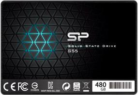 img 4 attached to 📀 Silicon Power 480GB SSD S55 - SATA III 2.5" Internal Solid State Drive with SLC Cache Performance Boost - 7mm Slim Form Factor - Free SSD Health Monitor Tool Included SP480GBSS3S55S25AD