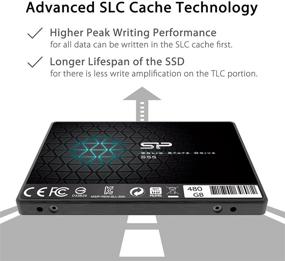 img 1 attached to 📀 Silicon Power 480GB SSD S55 - SATA III 2.5" Internal Solid State Drive with SLC Cache Performance Boost - 7mm Slim Form Factor - Free SSD Health Monitor Tool Included SP480GBSS3S55S25AD