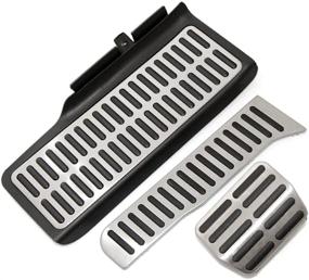 img 4 attached to Enhance Your Volkswagen VW Jetta MK6 Automatic with 9 Moon Stainless Steel Car Pedal
