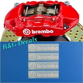 img 2 attached to Стикеры на тормозные суппорта R&amp;G Brembo HIGH Temp Decal Set + инструкции | Белые, 4 стикера + раствор для очистки поверхности