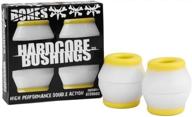 bones hardcore 🦴 4-piece medium bushings in white/yellow logo