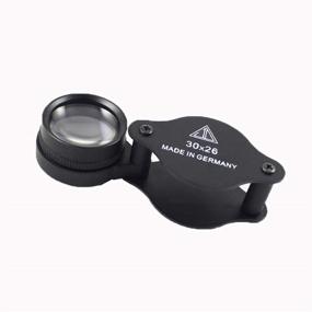 img 1 attached to 🔎 Enhance Your Viewing Experience with the 30X 26MM Pocket Folding Magnifying Glass Jewelry Eye Loupe for Gemstone Jewelry Coin Stamp