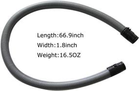 img 3 attached to 🧹 EZ SPARES: Replacement Miele C1 C2 Canister Vacuum Cleaners Hose Pipe - 1-1/2" 38mm Attachment, Miele Flexible Suction Hose Tube (1.7M) - Part Number 07736191