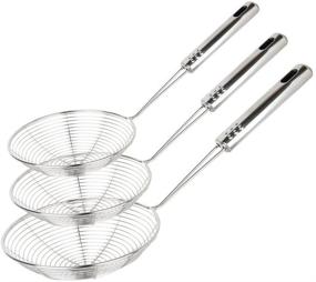 img 4 attached to 🍜 Stainless Steel 30cm 5Cm Swift Noodle Spaghetti Strainer