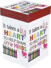 img 3 attached to 🍎 Cypress Home Big Heart Little Minds Teacher Appreciation Travel Mug - 17oz Double-Wall Insulated, 3.5 x 5.25 x 7 inches