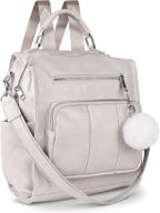 🎒 versatile women's fashion backpack: a perfect blend of style, functionality, and multipurpose handbag logo