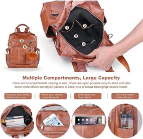 img 2 attached to 🎒 Versatile Women's Fashion Backpack: A Perfect Blend of Style, Functionality, and Multipurpose Handbag