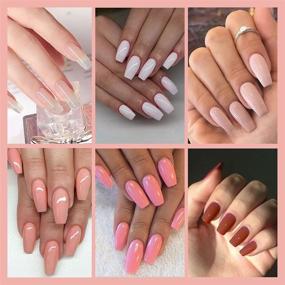 img 2 attached to 🌸 ROSALIND Poly Nails Gel Set: 6 Pcs15ml Poly Extension Gel Nail Colors - Perfect for Art Design, Salon-Quality Poly Nail Enhancement for Beginners