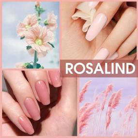 img 3 attached to 🌸 ROSALIND Poly Nails Gel Set: 6 Pcs15ml Poly Extension Gel Nail Colors - Perfect for Art Design, Salon-Quality Poly Nail Enhancement for Beginners