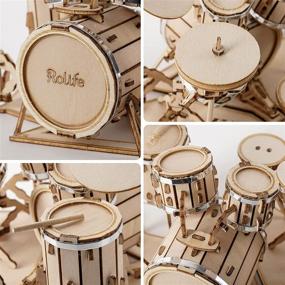 img 2 attached to Enchanting Musical Fun: Rolife Wooden Puzzles Musical Instrument Unveiled