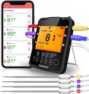 🌡️ rilitor smart wireless meat thermometer with 4 probes - digital bbq thermometer for grilling, smoker, kitchen, and oven - ios & android compatible logo