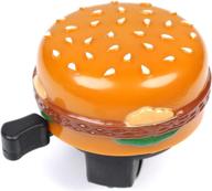 🍔 cheeseburger bicycle fun bell: hit the trails with this mtb road cruiser bikes burger/hamburger-themed accessory logo