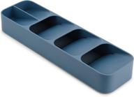 🔹 drawerstore compact blue cutlery organizer tray for kitchen drawers - small size логотип