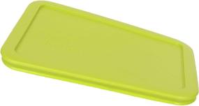 img 1 attached to 🥦 Pyrex Bundle - 7210-PC 3-Cup Edamame Green Rectangle Plastic Food Storage Lids: Value Pack for Convenient Kitchen Organization