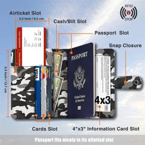 img 2 attached to 🛡️ Ultimate EUEHIE Passport Vaccine Protector: Waterproof Travel Accessories for Passport Covers