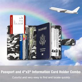 img 3 attached to 🛡️ Ultimate EUEHIE Passport Vaccine Protector: Waterproof Travel Accessories for Passport Covers