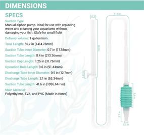 img 3 attached to 🐠 TERAPUMP Nano Aquarium Gravel/Sand Cleaner (BPA-Free / Safe for Small Aquatic Life) for Aquariums Under 10 Gallons