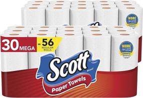 img 4 attached to 🧻 Scott Paper Towels, Choose-A-Sheet - 30 Mega Rolls (2 Packs of 15) = 56 Regular Rolls (102 Sheets Per Roll) - Enhanced Searchability!