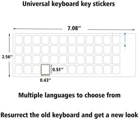 img 3 attached to 📝 2PCS Korean Keyboard Stickers - Korean English Replacement Sticker Set for Computer Notebook Laptop Desktop Keyboards - Black Background with Orange & White Lettering