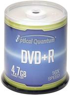 optical quantum dvd+r 4.7gb 16x branded recordable media disc - 100 spindle (ffp) review logo