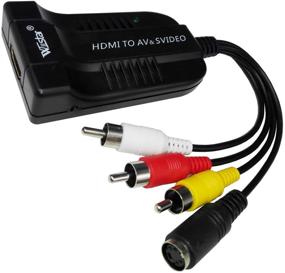 img 3 attached to 🔌 HDMI to RCA CVBS S-Video Converter - 1080P HDMI2AV Adapter for Audio and Video with NTSC/PAL Support