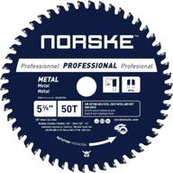 🔪 norske tools ncsbp208 5-3/8 inch metal cutting saw blade for steel roofing, metal siding, steel pipe, steel studs & more - includes 2 bushings (5/8 inch to 10mm & 5/8 inch to 1/2 inch) логотип