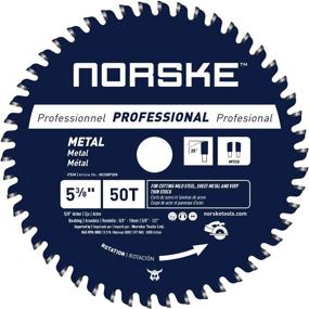 img 4 attached to 🔪 Norske Tools NCSBP208 5-3/8 inch Metal Cutting Saw Blade for Steel Roofing, Metal Siding, Steel Pipe, Steel Studs & More - Includes 2 Bushings (5/8 inch to 10mm & 5/8 inch to 1/2 inch)