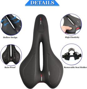 img 3 attached to 🚲 ANBOVES Gel Mountain Bike Seat Cushion for Men and Women - Comfortable and Waterproof Bicycle Saddle Replacement for MTB, Stationary Exercise, Outdoor and Road Bike