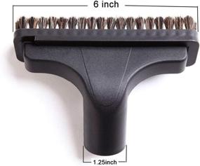 img 1 attached to 🧹 EZ SPARES Miele Vacuum Cleaner Brush Kit - Horsehair Brushes, Crevice Tools | Compatible with Miele Parquet Twister SBB Attachment