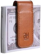 📎 magnetic genuine leather business holder: sleek and secure organizer for professionals logo