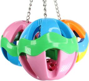 img 2 attached to 🐦 Durable & Colorful 3-Ball Bonka Bird Toys for Large Parrots: Amaze Your Eclectus, Amazon, Hyacinth & Cockatoo!