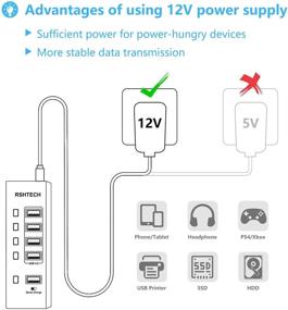 img 2 attached to RSHTECH Зарядное устройство с отдельными переключателями A35 черное