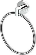 modern and chic: gatco 4632 glam towel ring in chrome - stylish bathroom accessory logo