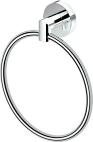 img 4 attached to Modern and Chic: Gatco 4632 Glam Towel Ring in Chrome - Stylish Bathroom Accessory