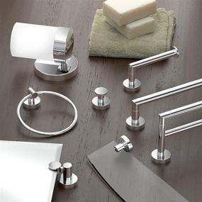 img 3 attached to Modern and Chic: Gatco 4632 Glam Towel Ring in Chrome - Stylish Bathroom Accessory