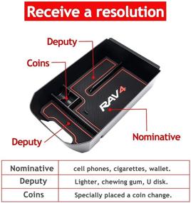 img 3 attached to Увеличьте пространство для хранения в вашем Toyota RAV4 с подстаканником и подлокотником BAOYOU - совместим с моделями 2019, 2020 и 2021.