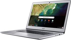 img 2 attached to 💻 Acer Chromebook 15: Intel Celeron N3350, Full HD Touch, 4GB RAM, 32GB Storage, Chrome OS, Pure Silver - CB515-1HT-C2AE