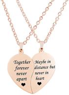 mjartoria necklace valentine together friendship boys' jewelry logo