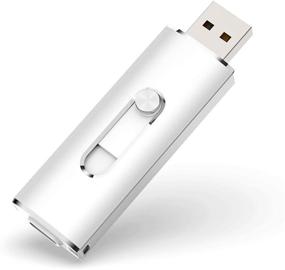 img 4 attached to 🔌 64GB Флеш-накопитель: Aiibe Thumb Drive Память Стик Jump Drive Pen Drive 64 ГБ USB 3.0 Type C Механизм открытия без колпачка Двойной USB OTG для USB C смартфонов, Samsung Galaxy S8 S9, планшета, Mac и ПК