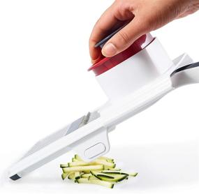 img 1 attached to 🔪 Zyliss Handheld Slicer - 13-inch - White/Red