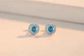 img 2 attached to Presentski December Birthstone Earrings Zirconia