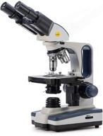 🔬 swift sw350b research-grade compound lab microscope - 40x-2500x magnification, siedentopf binocular head, wide-field 10x and 25x eyepieces, mechanical stage, abbe condenser logo