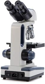 img 2 attached to 🔬 Swift SW350B Research-Grade Compound Lab Microscope - 40X-2500X Magnification, Siedentopf Binocular Head, Wide-Field 10X and 25X Eyepieces, Mechanical Stage, Abbe Condenser